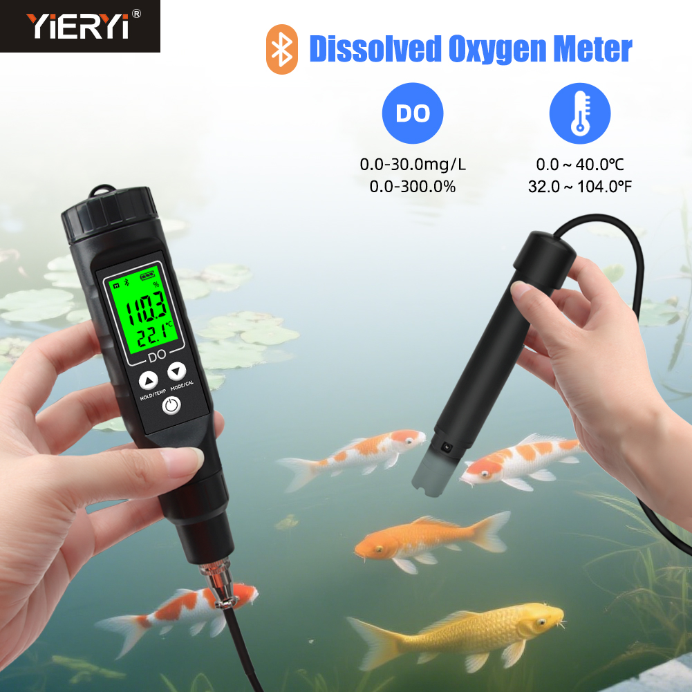 Aquarium Fish Online - Yieryi-medidor inteligente de oxígeno disuelto con