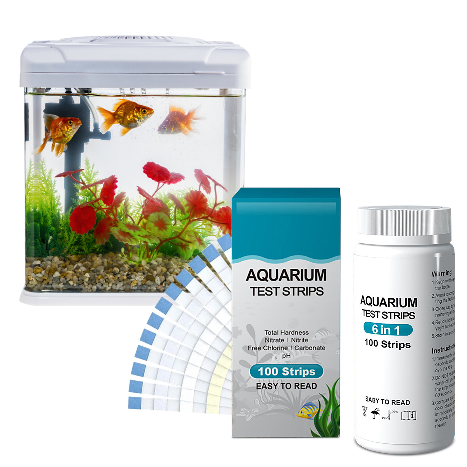 Aquarium Fish In Pond - Kit de tiras reactivas de calidad