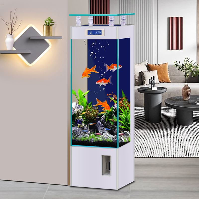 Aquarium Fish Low Maintenance - Acuario de pie para acuario, vidrio