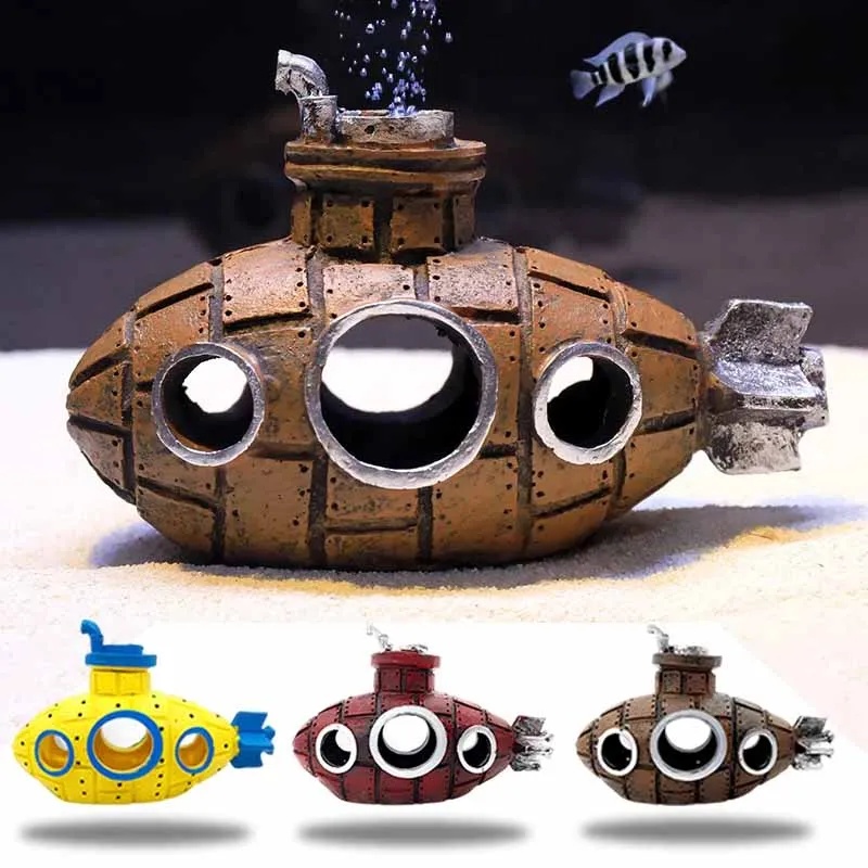 Aquarium Fish Hide - Adornos de Resina para Acuarios, Decoración