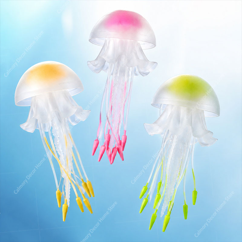 Aquarium Fish Artificial - Decoración Creativa para Acuario, Medusa con
