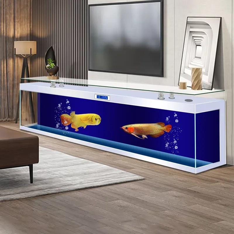 Aquarium Fish Low Maintenance - Acuario Cuadrado para TV, Acuario Grande