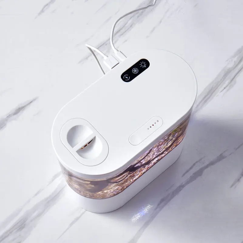 Mini acuario de escritorio USB - Aquarium Fish Goldfish reseña y precio