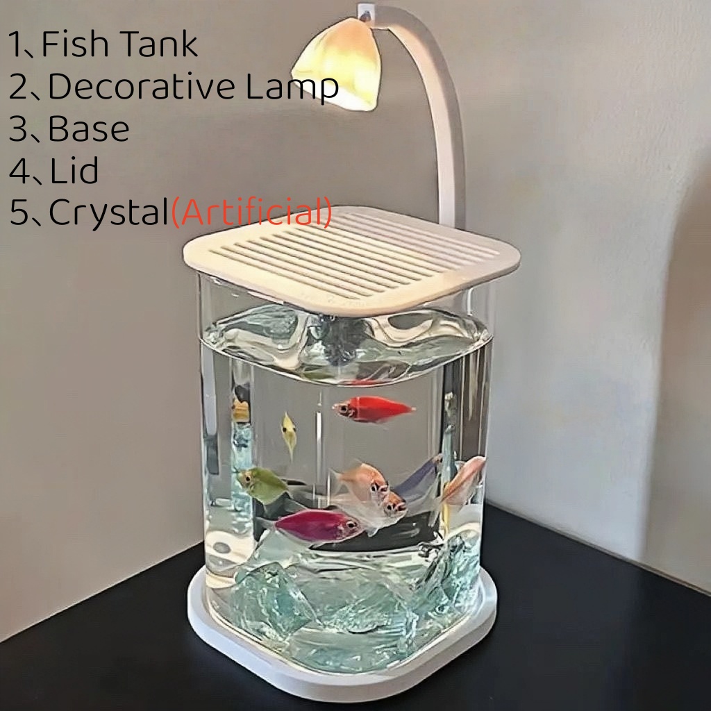Pecera pequeña con tapa sin ma - Aquarium Fish Low Maintenance reseña y precio