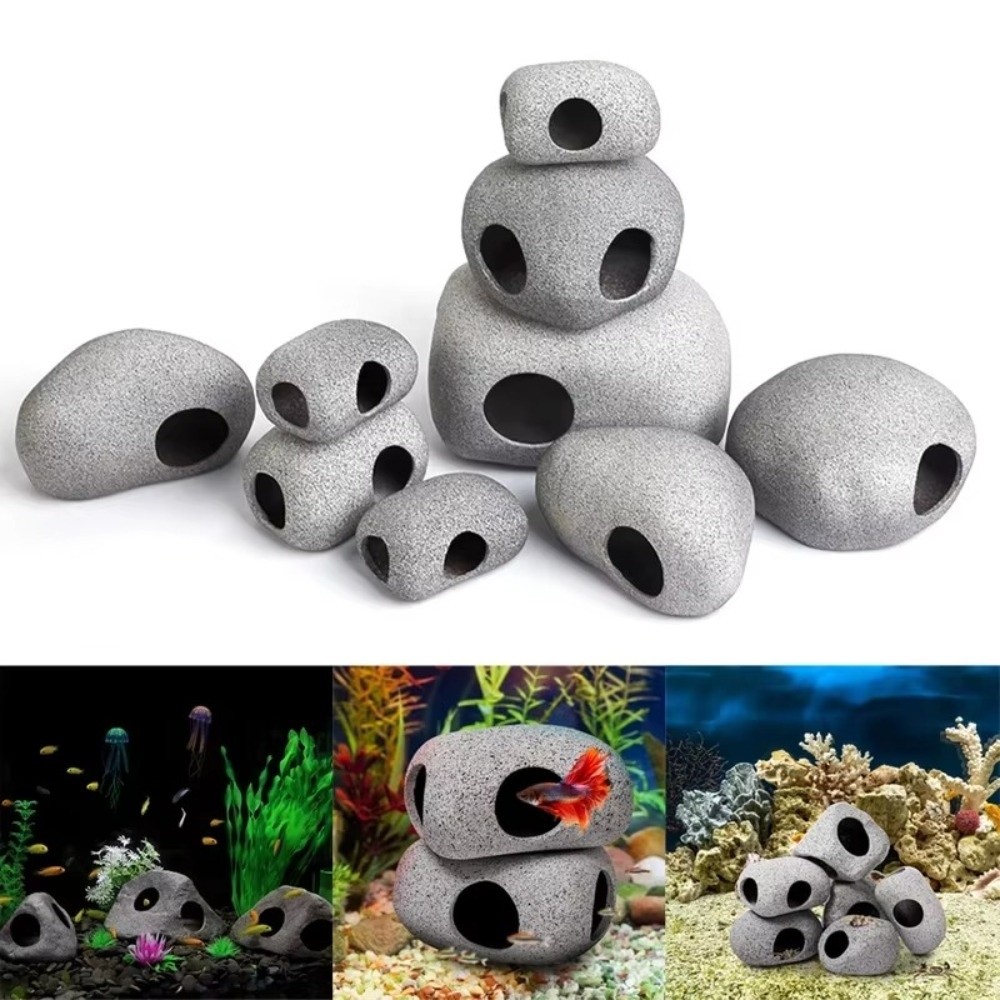 Roca de Arcilla Morada para Ac - Aquarium Fish Hide reseña y precio