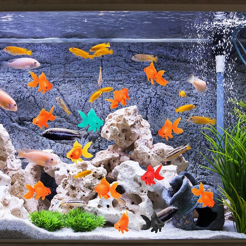 7 piezas de peces artificiales - Aquarium Fish Artificial reseña y precio
