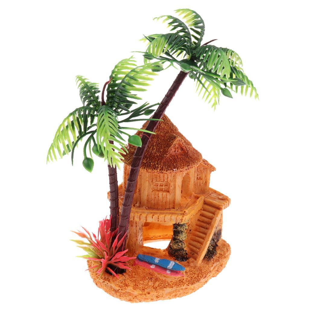 Árbol de coco Artificial, caba - Aquarium Fish Artificial reseña y precio