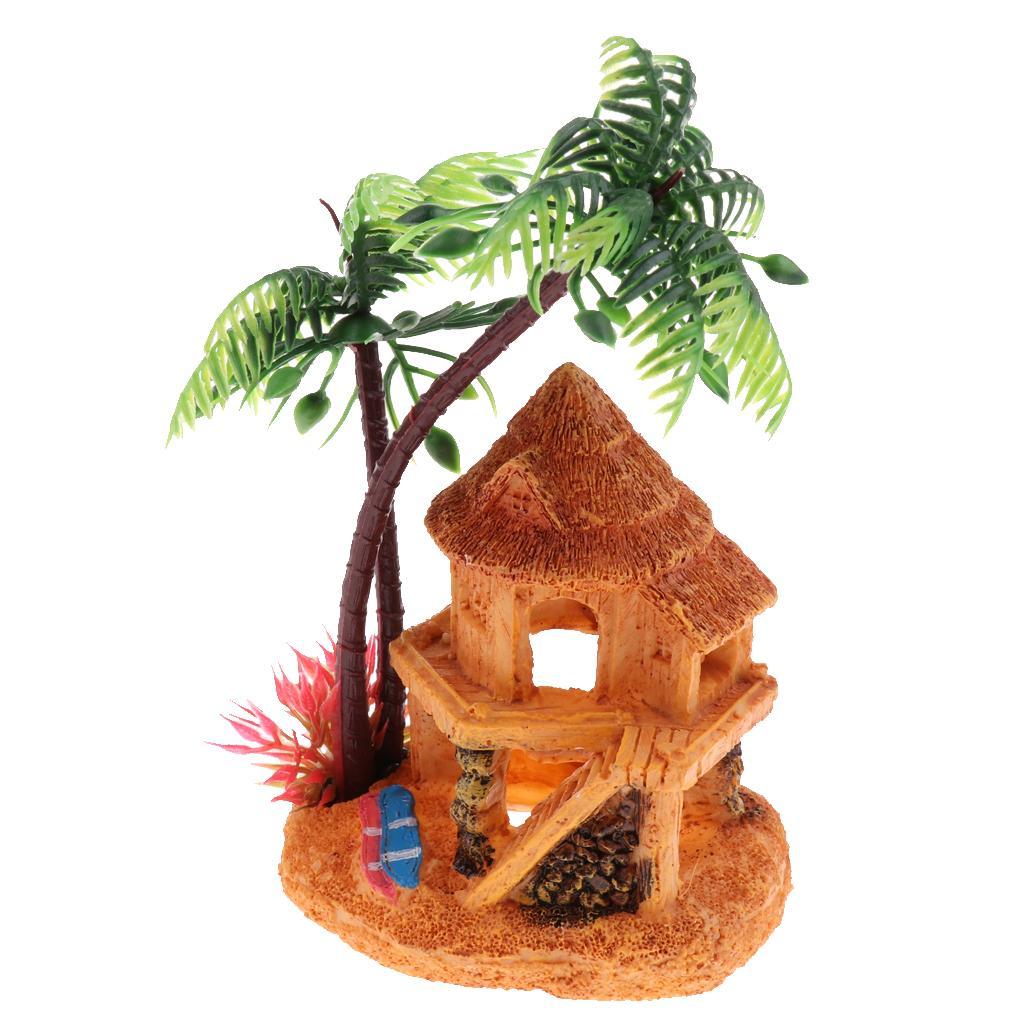 Árbol de coco Artificial, caba - Aquarium Fish Artificial reseña y precio