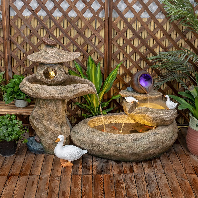 Fuente de Agua Decorativa para - Aquarium Fish In Pond reseña y precio