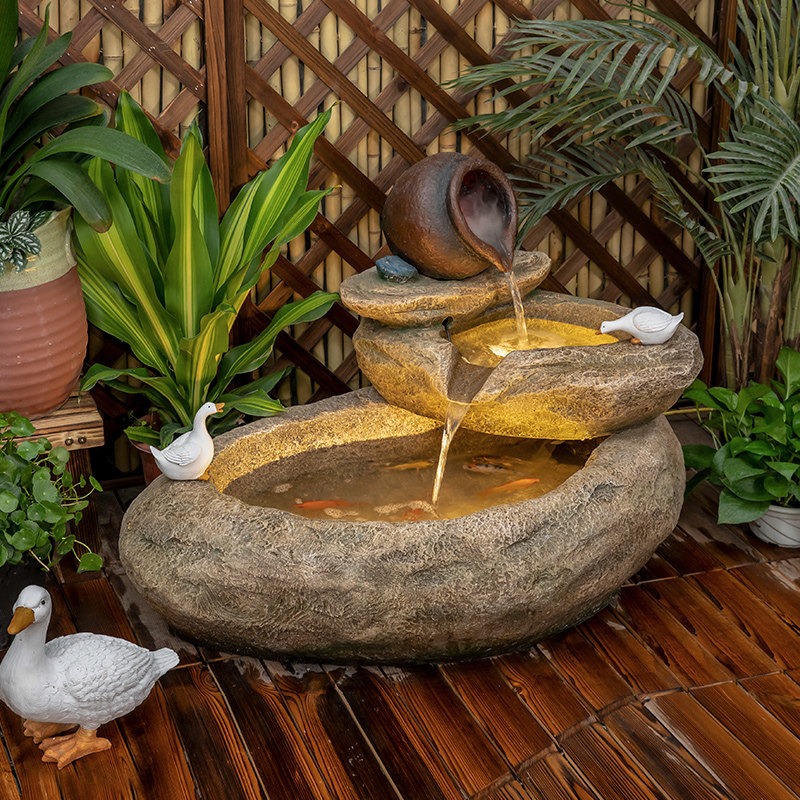 Fuente de Agua Decorativa para - Aquarium Fish In Pond reseña y precio