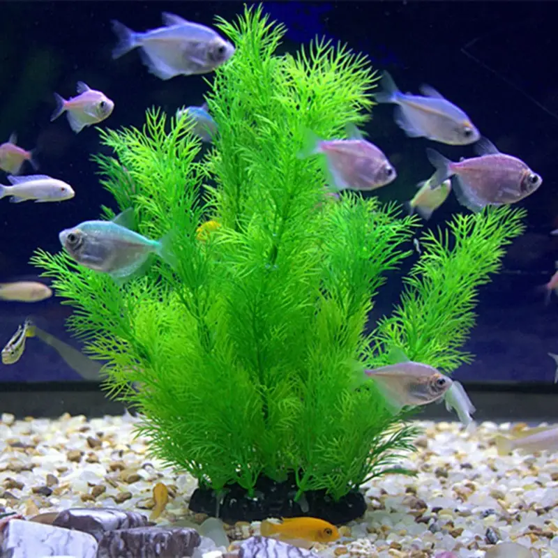 Plantas artificiales para deco - Aquarium Fish Artificial reseña y precio