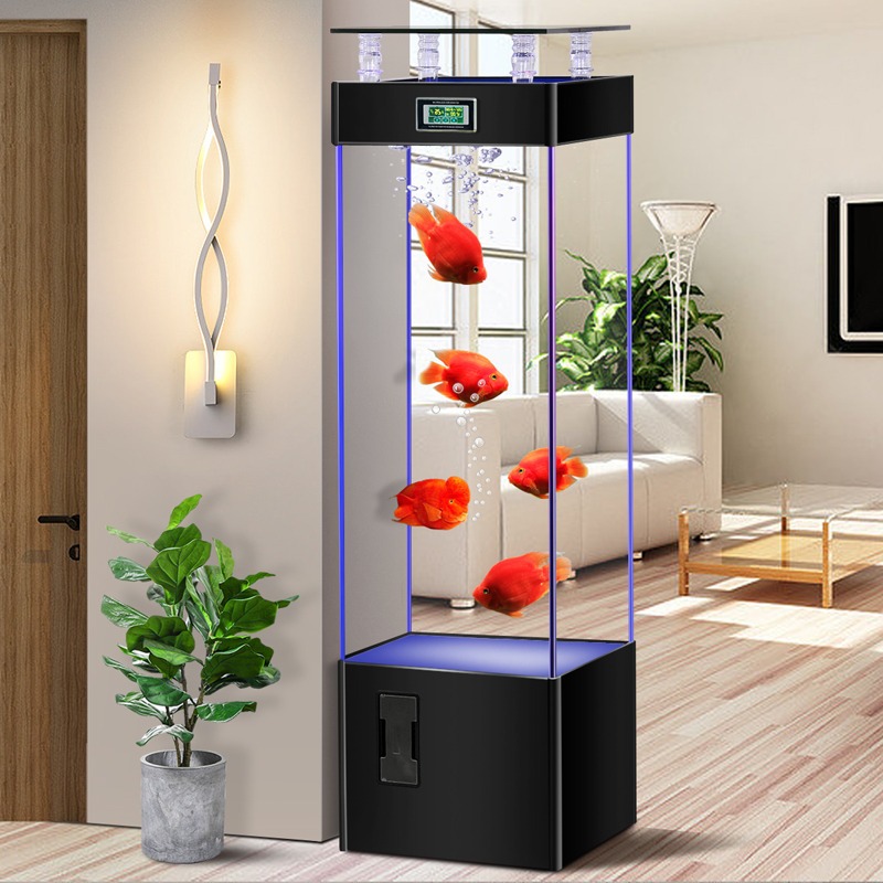Pecera de vidrio ultra transpa - Aquarium Fish Goldfish reseña y precio
