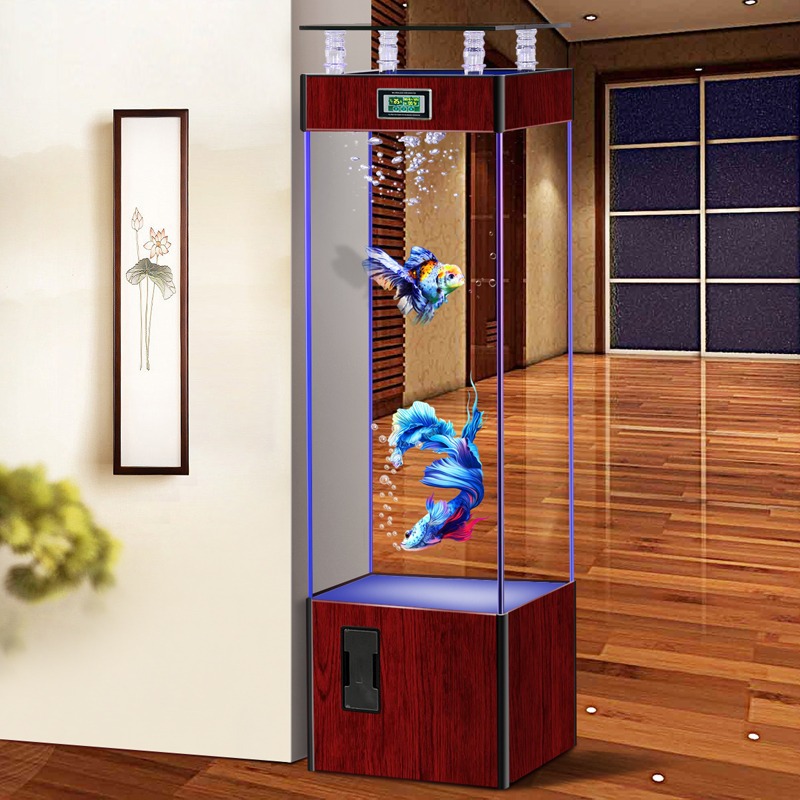 Pecera de vidrio ultra transpa - Aquarium Fish Goldfish reseña y precio