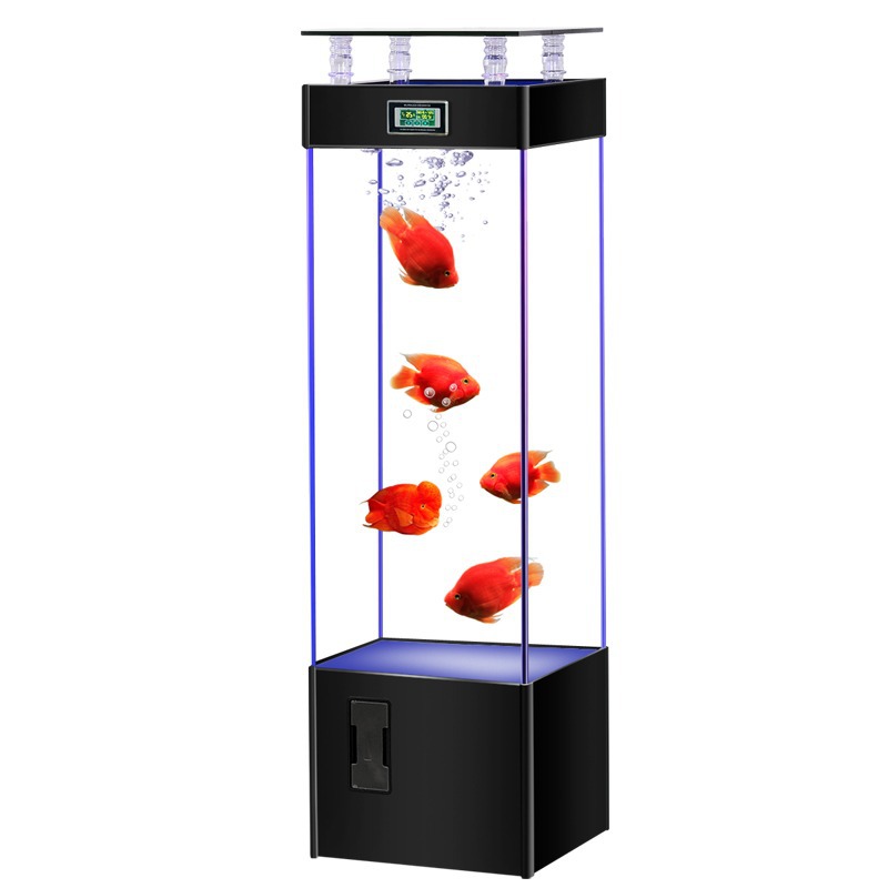 Pecera de vidrio ultra transpa - Aquarium Fish Goldfish reseña y precio