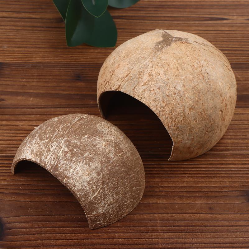 Decoración de Coco para Acuari - Aquarium Fish Hide reseña y precio