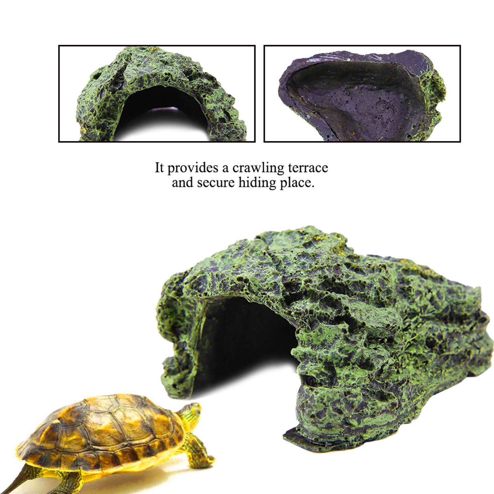 Cueva de Escondite para Reptil - Aquarium Fish Hide reseña y precio