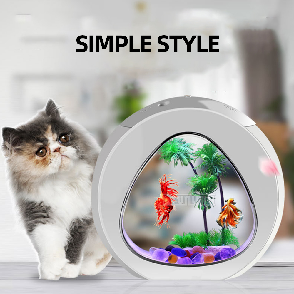 Pecera de escritorio creativa  - Aquarium Fish Goldfish reseña y precio
