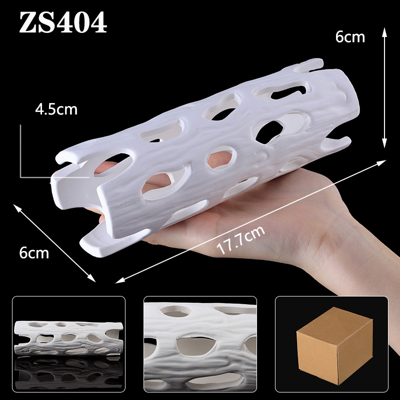 Tanque de cerámica blanca para - Aquarium Fish Hide reseña y precio
