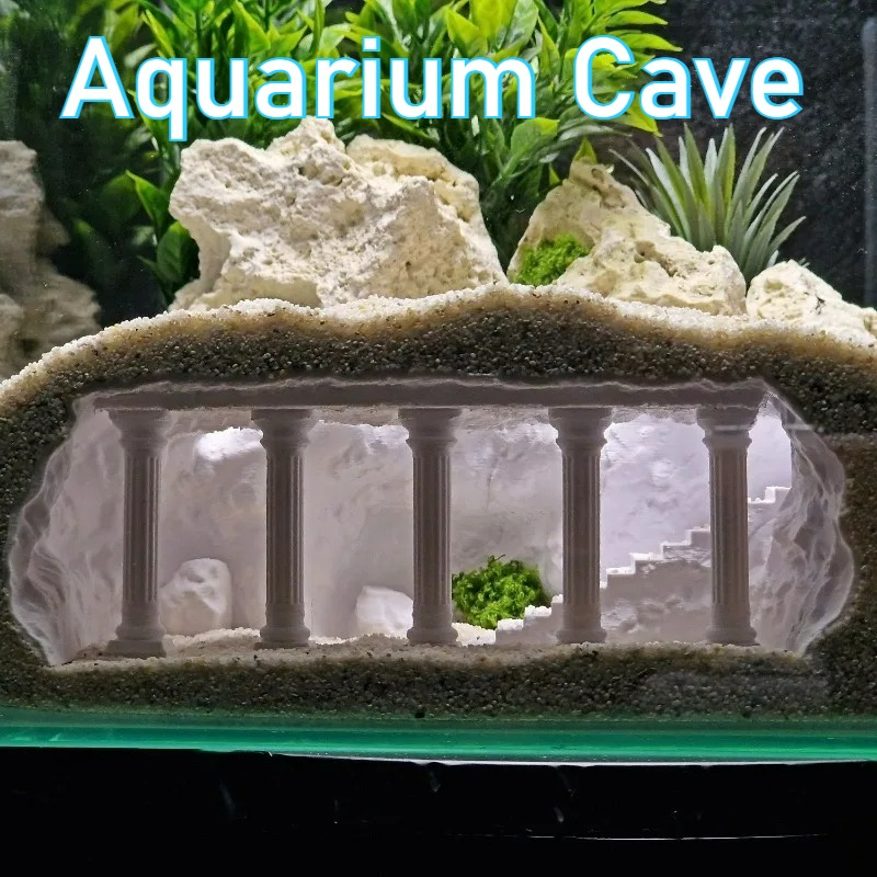 Cueva para Peceras Impresa en  - Aquarium Fish Hide reseña y precio