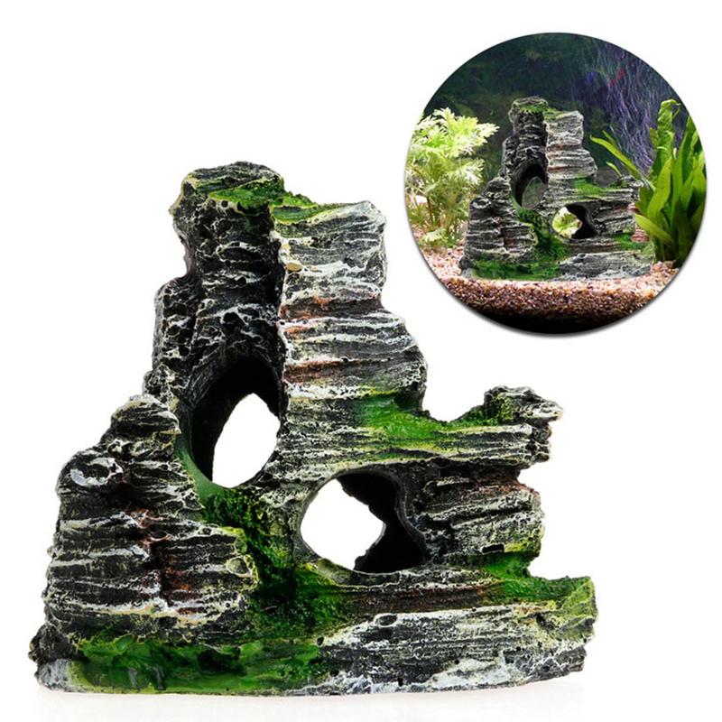 Decoración de piedra arenisca  - Aquarium Fish Hide reseña y precio