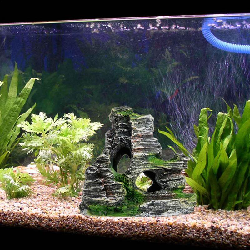 Decoración de piedra arenisca  - Aquarium Fish Hide reseña y precio