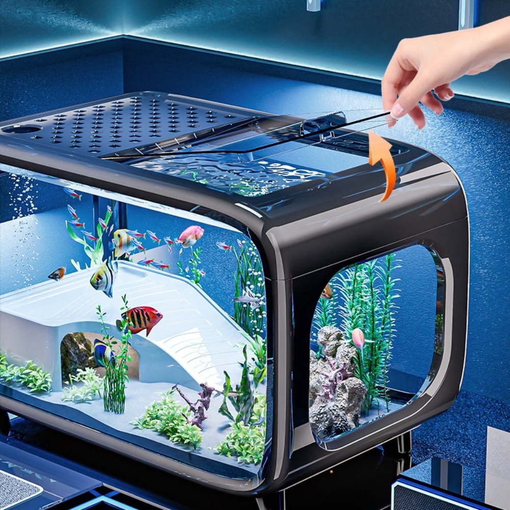 Tanque de peces de lujo transp - Aquarium Fish Goldfish reseña y precio