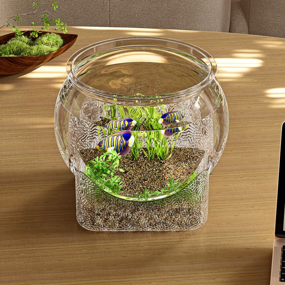 Pecera Redonda Ultra Transpare - Aquarium Fish Goldfish reseña y precio