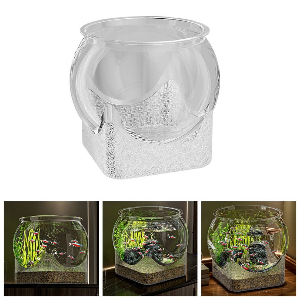 Pecera Redonda Ultra Transpare - Aquarium Fish Goldfish reseña y precio